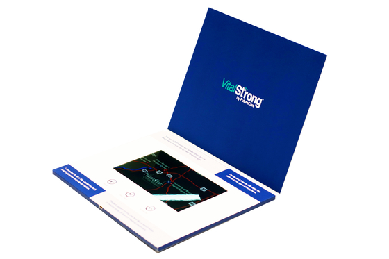 Brosur folder video digital elektronik dalam pencetakan dengan Layar LCD