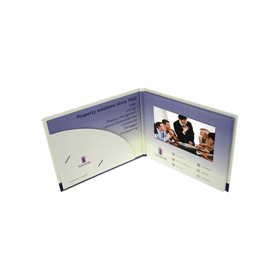 Hardcover Promosi modul brosur video HD IPS LCD 7 inci LCD full view