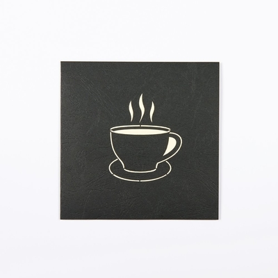 Coffee Cup 3D Pop Up Kartu Ucapan Dengan Amplop Putih Ukuran 148 × 210mm ODM
